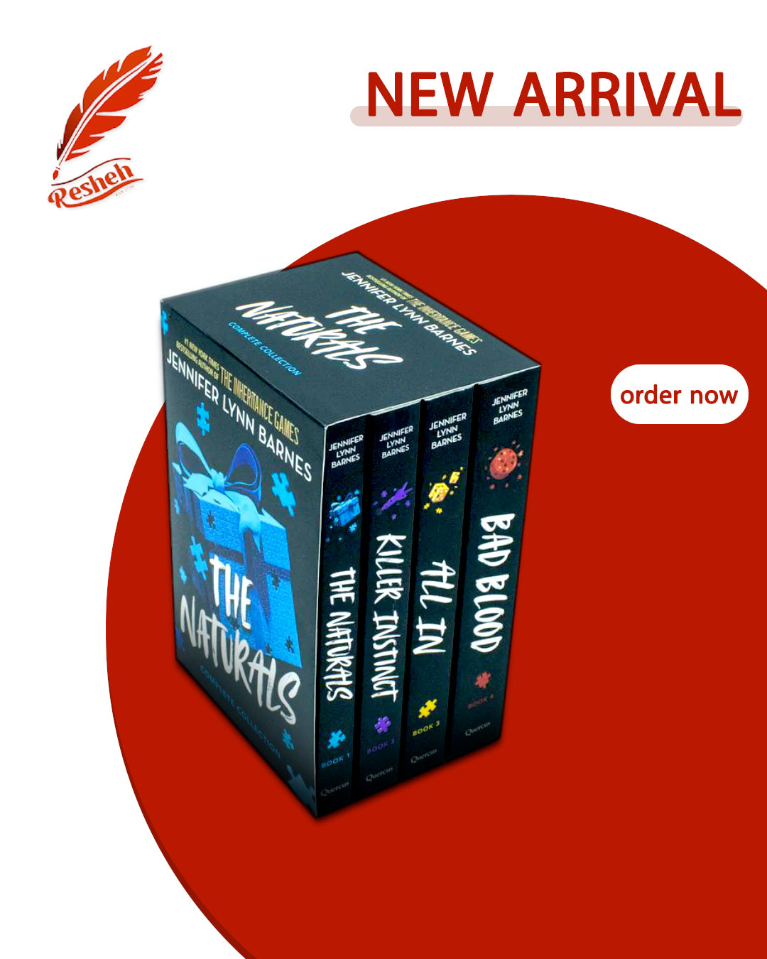 The Naturals Series By Jennifer Lynn Barnes 4 Books Collection Complete Box Set (original)