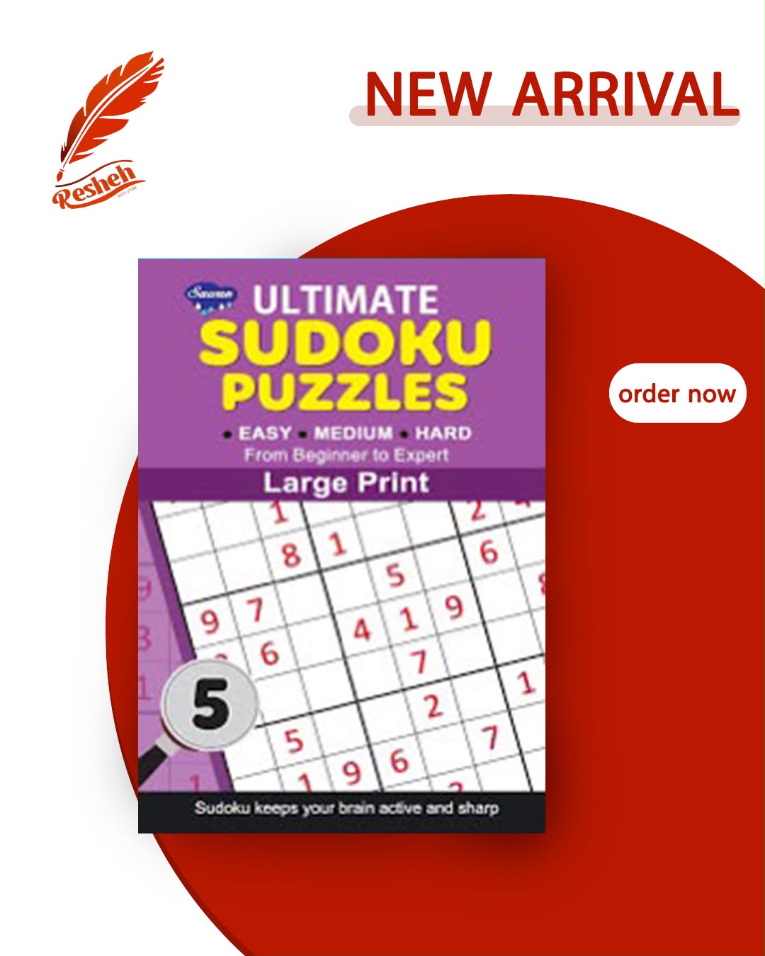 Sudoku puzzles large print #5